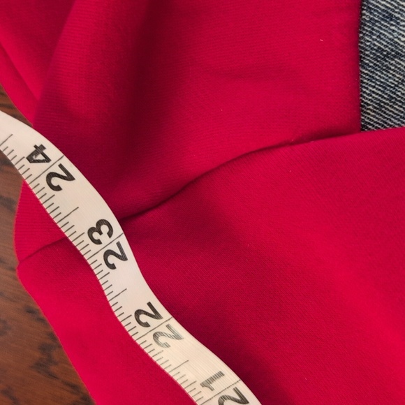 True Religion - NWT Vintage Denim Dress with Red Hoodie - Picture 14 of 15